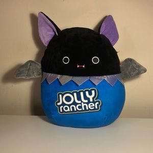 Squishmallow 12” Jolly Rancher Emily the Black  Bat Plush.